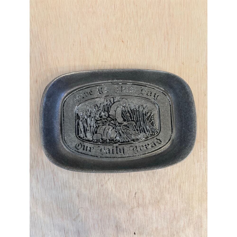 Wilton Armetale Give Us This Day Our Daily Bread Large Bread Tray